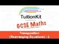 Transposition and Equation Solving Quiz