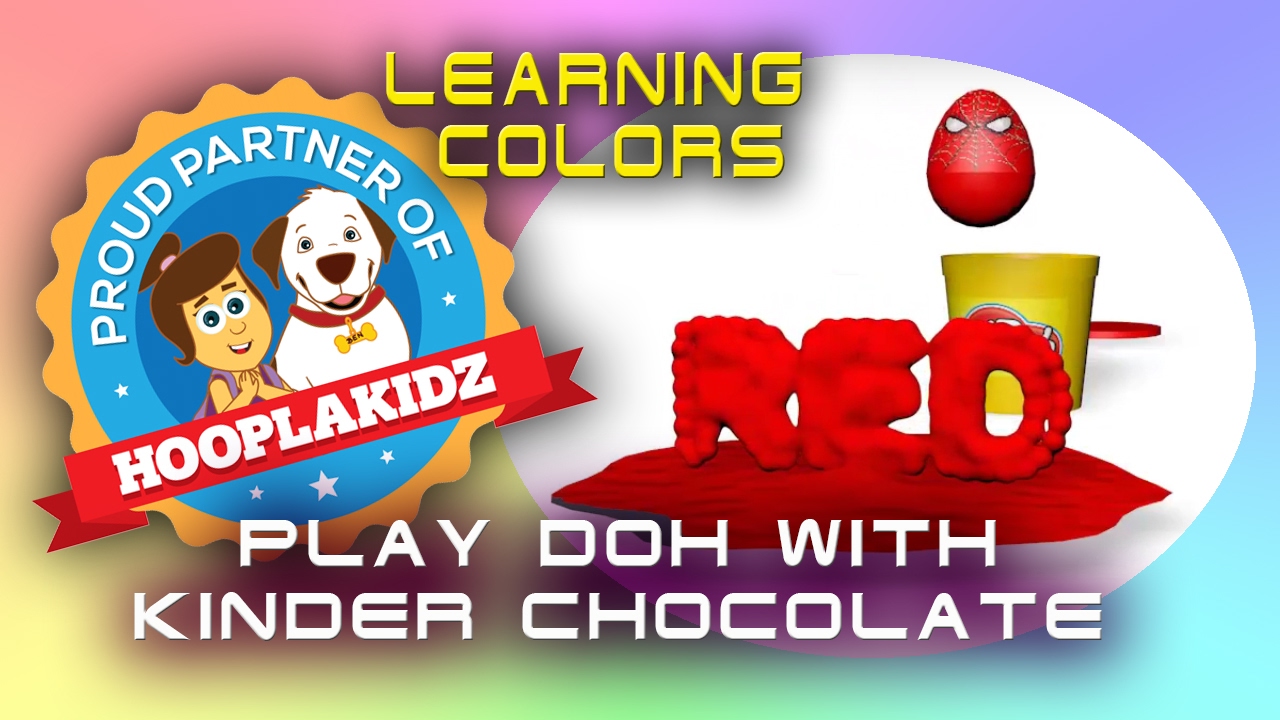 kids anka Colors Lesson Play Doh with Kinder chocolate egg surprise for BBTV