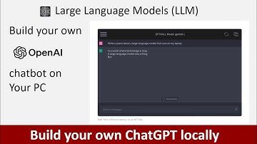Build your own private chatgpt | Run Large Language Model (LLM) | GPT4ALL | Local Private Chatbot