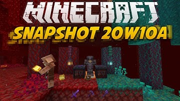 Minecraft 1.16 Snapshot 20w10a | Nether Ambient Sounds! New Blocks!
