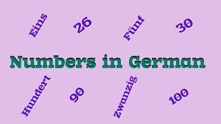 German For Health Workers - Numbers in German | German vocabulary