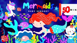 Sensory Videos For Babies Summer: Mermaids Animation - Visual Stimulation  - Calming Undersea Fish