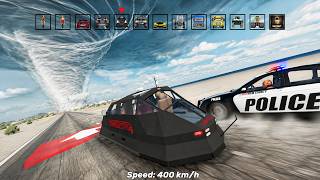 Tornado Speed Pads Challenge – Can Cars Escape?? - Beamng drive