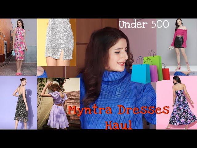 Myntra Dresses Haul under ₹500 😍 | Myntra Dress Haul | Myntra Haul ||  Jasmin Kaur 🌸 - YouTube