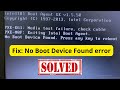 No Boot Device Found Press any key to reboot the machine | Dell Laptop | Boot device not found