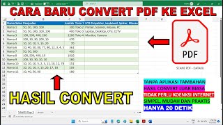 Cara Convert PDF ke Excel | Cara Baru screenshot 2