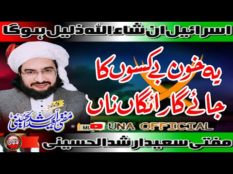 فلسطین کے مظلوموں کا خون مفتی سعید ارشد الحسینی Mufti Saeed Arshad Al Hussaini Short