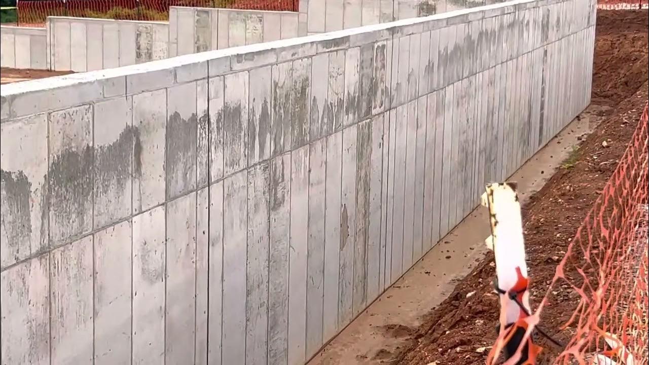 How to form and pour concrete to the retaining walls,control joints