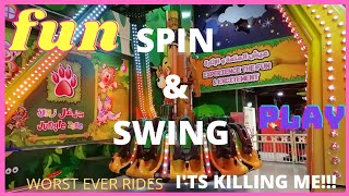 🇶🇦SPIN & SWING#DANGEROUS RIDES FOR ME#YOU MUST TRY #JUNGLE ZONE #HYATT PLAZA