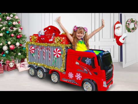 Diana aiuta Babbo Natale a consegnare i regali di Natale