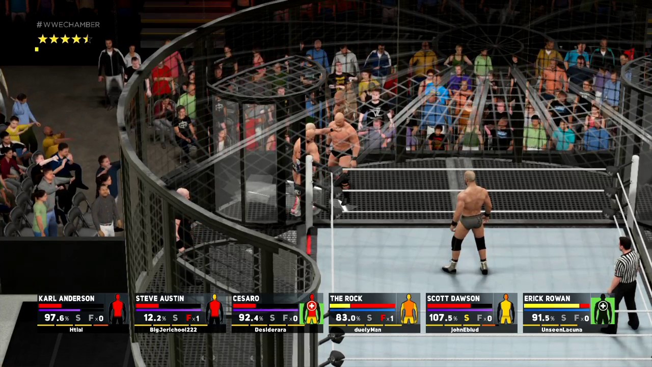 nL Live - Elimination Chamber POD GLITCH [WWE 2K17] - YouTube