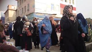 girls walking in the streets Afghanistan Taliban