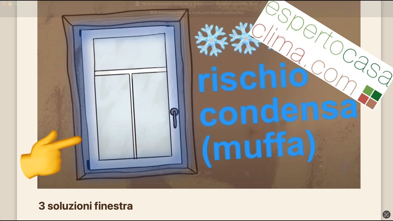 191# Isolamento interno e 3 soluzioni finestra vecchia