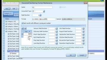 13 - AutoCount Document Numbering Format