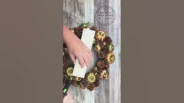 Fall Wreath DIY - Shorts - Easy Fall Decor DIY