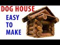 EASY to make DOG HOUSE form WOOD SLICES and WOODLOGS ; MILIC DIY EASY to make DOG HOUSE form WOOD SLICES and WOODLOGS ; MILIC DIY