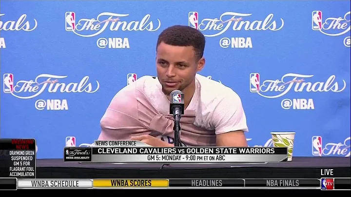 Stephen Curry on LeBron stepping over Draymond Green in Game 4 | 2016 NBA Finals