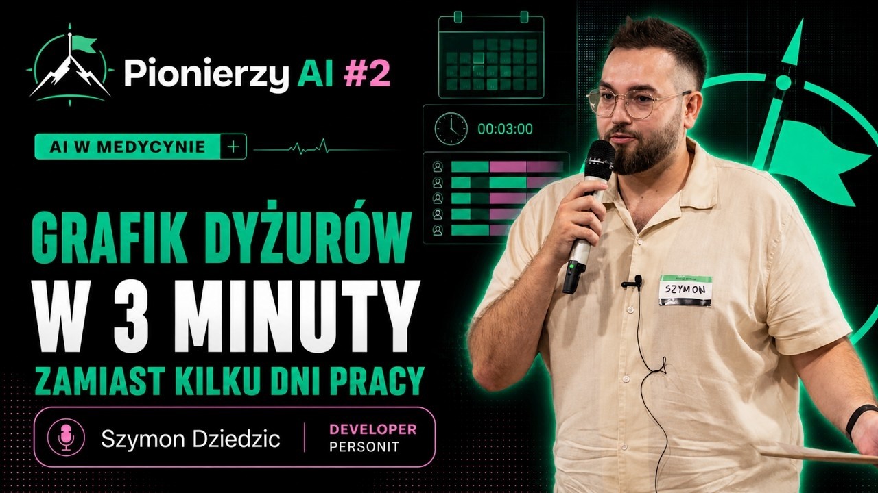 Grafik dyżurów w 3 minuty zamiast kilku dni pracy - nagranie prelekcji z meetupu Pionierzy AI