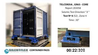Telcordia - Seismic Test Direction X - Silentflex