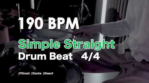 190 BPM - Simple Straight Drum Beat Loop