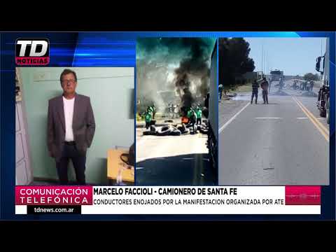 MARCELO FACCIOLI   CAMIONEROS ENOJADOS POR LA MANIFESTACION ORGANIZADA POR ATE 29 10 20