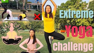 Extreme Yoga Challenge With My Sister Ka Û Nen Yoga Challenge Kan Ti Ve E 