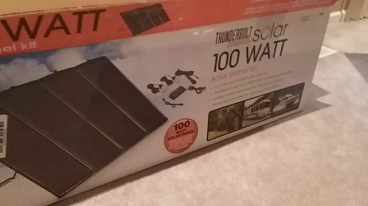 Harbor Freight Magnum Thunderbolt 100 Watt Solar Panels with Zamp Furrion Connector for RVs!