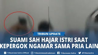 Viral Momen Suami Grebek Istri Lagi Bermesraan Berdua Sama Pria Lain Sambil Layangkan Balok Kayu