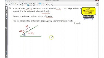 AQA Mechanics 2 Jan 2013 Q3