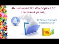 #6 Выписка СНТ Импорт в 1С Часть 1