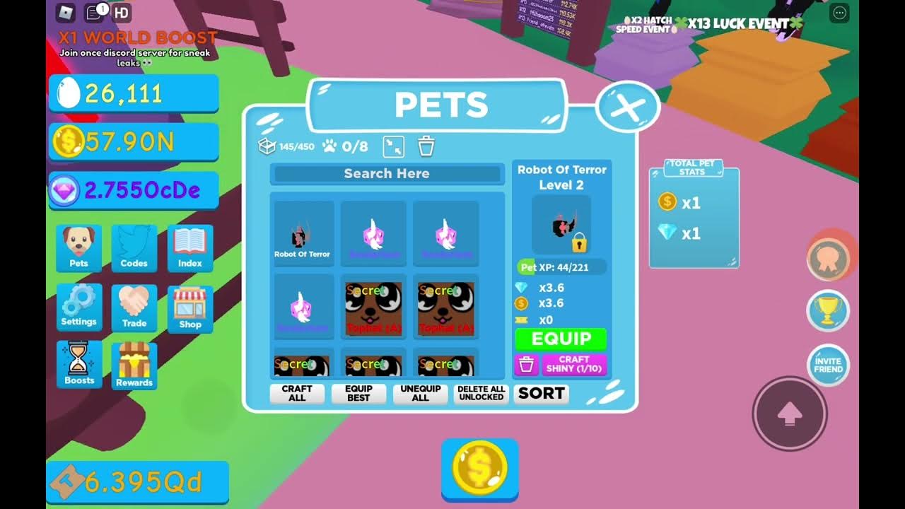 I SHOWCASED A SECRET PET THAT NOBODY HAS..... (BGS PET HATCHING SIMULATOR) YouTube