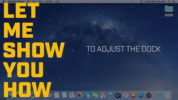 How do I adjust the size of the Dock in OS X?