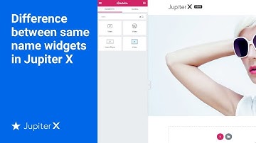 Difference between same name widgets in Jupiter X