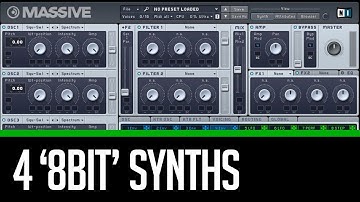 • 4 Free "8BIT" Synths! - NI Massive