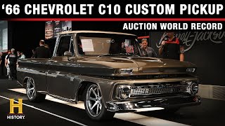 AUCTION WORLD RECORD \/\/ 1966 Chevrolet C10 Custom Pickup \/\/ BARRETT-JACKSON 2022 LAS VEGAS