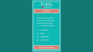 TOEFL Grammar Practice #188 | Structure Questions (Inversion with Comparisons)