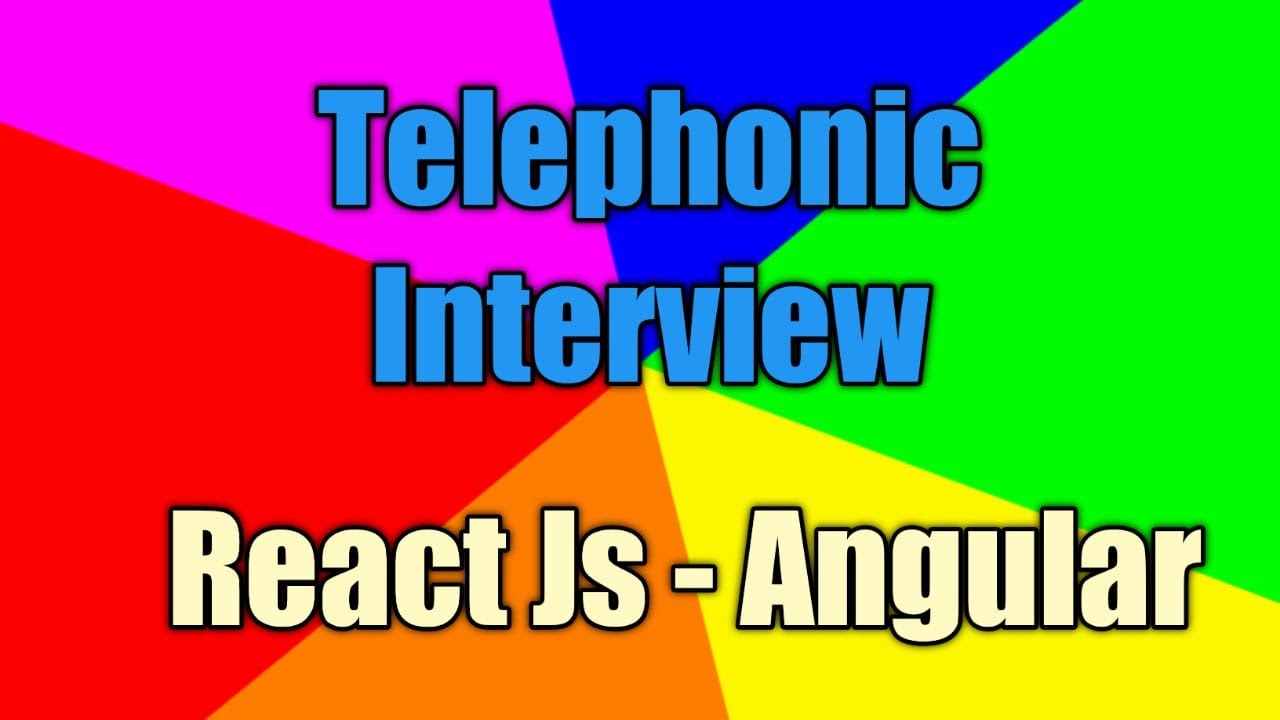 Telephonic Interview Angular/React Js || Persistant - YouTube