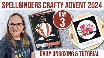 Day 3 🎄 Spellbinders 2024 Crafty Advent Calendar | December 3rd Reveal & Project Tutorial