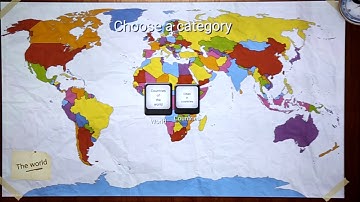 Think Touch table Education: Geography [멀티터치 테이블 씽크터치 탑재 교육 게임: 국가, 도시 이름 맞추기]