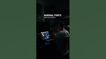 Minimalistic Fonts For Vids