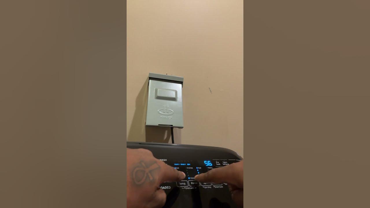 Samsung Washer Error Code 9c8