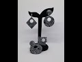 Ohrringe aus Polymer Clay &quot;black is beautiful 1&quot;- Schmuck selber machen - DIY