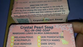 Unboxing Crystal Pearl Soap..asmr..