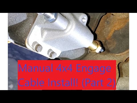 Installing 4x4 Posi-Lock Front Axle Engage Cable - Part 2