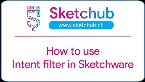 How to add Intent Filter in Sketchware | Sketchub