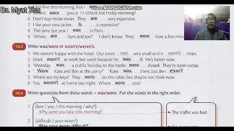 Saya Myat Thu Essential Grammar in Use Unit 010 Exercises