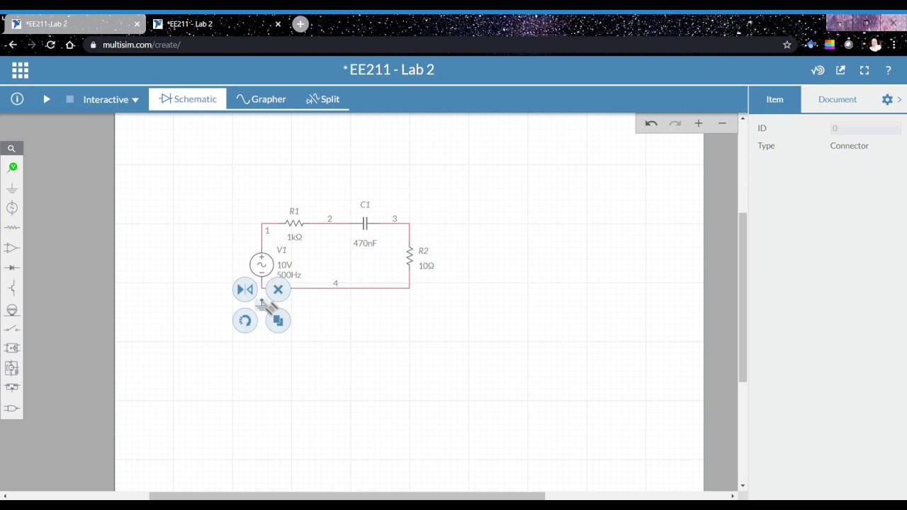 Creating Circuits using Multisim online circuit simulator - YouTube