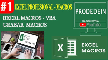 Tema 1: EXCEL PROFESIONAL MACROS - USO DE MACROS  PROGRAMACION EN VBA (VISUAL BASIC)