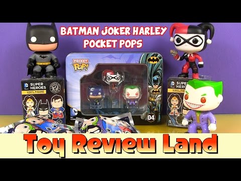 DC-Comics-Funko-Pocket-Pop-Set:-Batman,-Joker,-Harley-Quinn,-Figural-