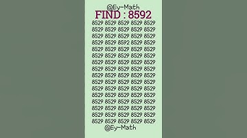 Put your visual acuity to the test by tracing 8592 in just 5 secs! #iq #iqtest #viralvideo #shorts